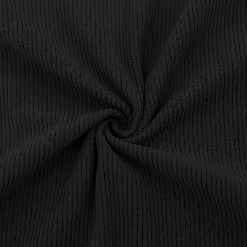 Sweat-shirt en velours côtelé à blocs de couleurs pour homme