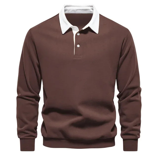 Polo classique pour homme en mélange de coton, idéal au quotidien