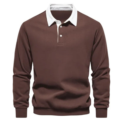 Polo classique pour homme en mélange de coton, idéal au quotidien
