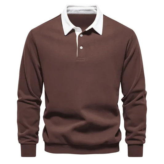 Polo classique pour homme en mélange de coton, idéal au quotidien