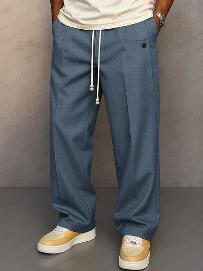 Pantalon élégant coupe droite pour homme