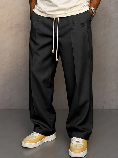 Pantalon élégant coupe droite pour homme