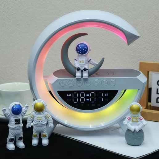 Lampe de sommeil intelligente 4 en 1 avec fonction lever de soleil et chargement sans fil