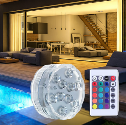 Projecteur de piscine RGB submersible avec télécommande RF