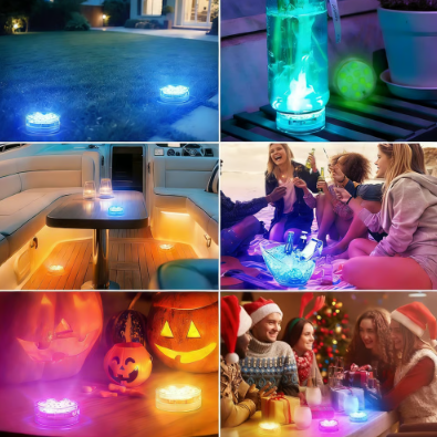 Projecteur de piscine RGB submersible avec télécommande RF