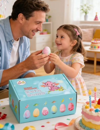 Coffret d'œufs de bain surprise dinosaures pour enfants