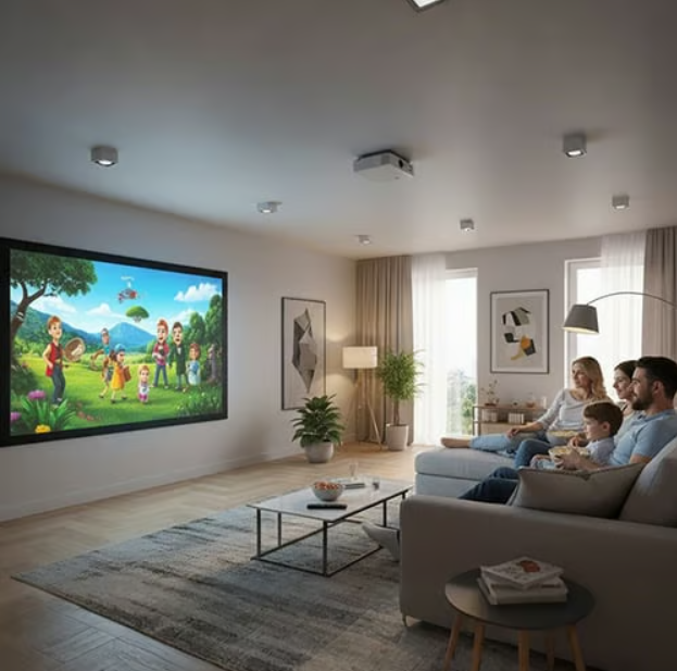 Écran de projection portable anti-reflets pour home cinéma