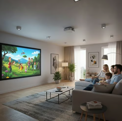 Écran de projection portable anti-reflets pour home cinéma