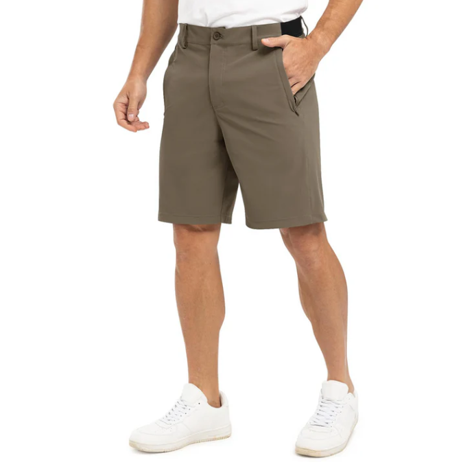 Short de golf décontracté léger, extensible et à séchage rapide pour homme