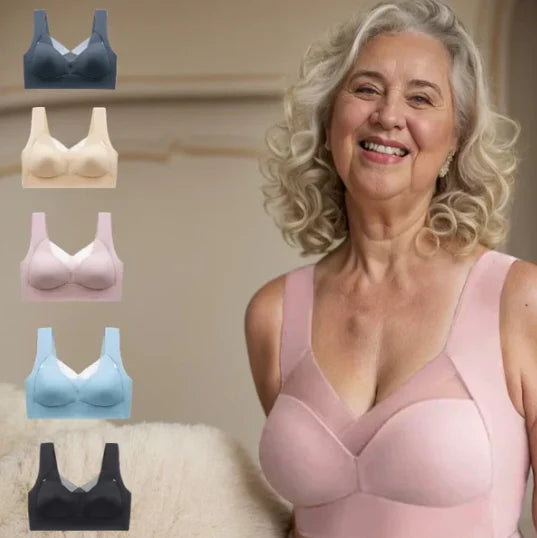 Ensemble de soutien-gorge push-up sans coutures et sans armatures pour femmes