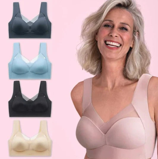 Ensemble de soutien-gorge push-up sans coutures et sans armatures pour femmes