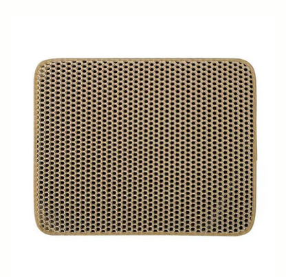 Tapis antidérapant double couche pour bac à litière pour chat