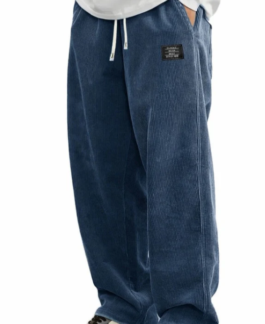 Pantalon ample à cordon et poches pour homme