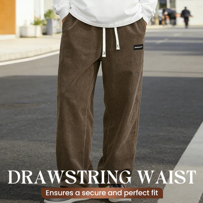 Pantalon ample à cordon et poches pour homme