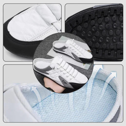 Baskets homme sans lacets, à enfiler et sans talon
