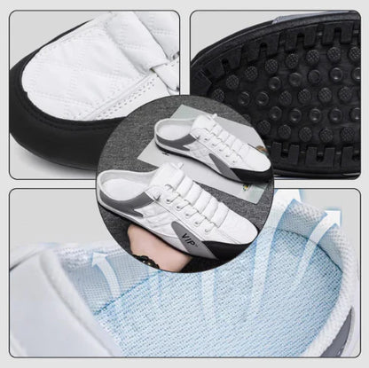 Baskets homme sans lacets, à enfiler et sans talon