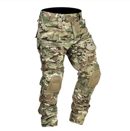 Pantalon cargo renforcé pour homme avec protections amovibles aux genoux