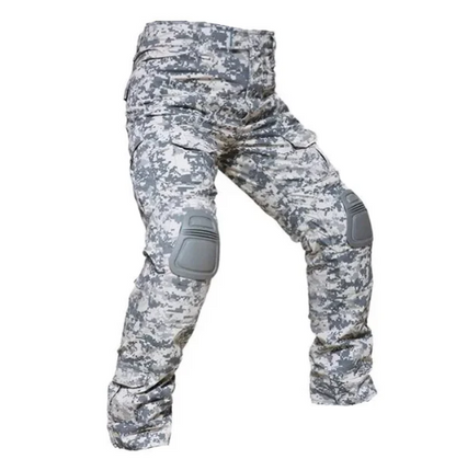 Pantalon cargo renforcé pour homme avec protections amovibles aux genoux