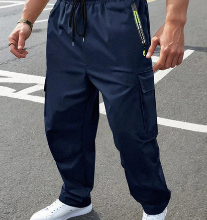 Pantalon cargo multipoches léger pour homme