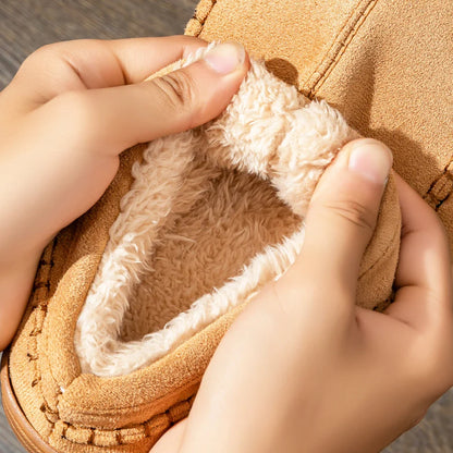 Mocassins Chauds Antidérapants en Peluche pour Hommes