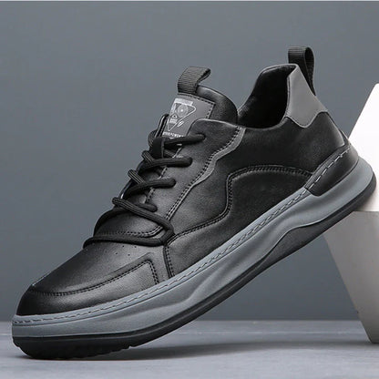 Baskets rembourrées effet cuir pour hommes
