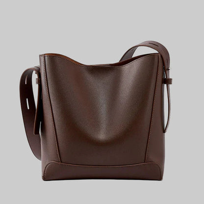 Sac Bandoulière Grande Capacité en Effet Cuir Souple pour Femme