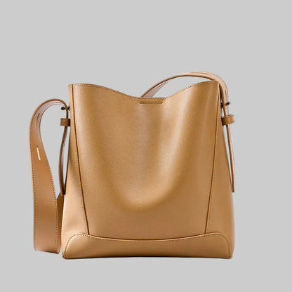 Sac Bandoulière Grande Capacité en Effet Cuir Souple pour Femme