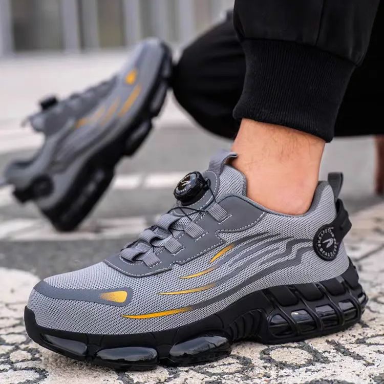 Chaussures de sécurité de travail pour hommes résistantes aux chocs et aux perforations