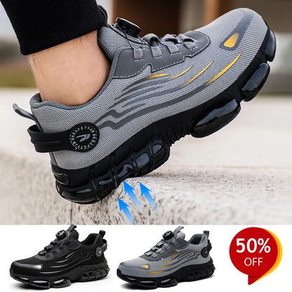 Chaussures de sécurité de travail pour hommes résistantes aux chocs et aux perforations