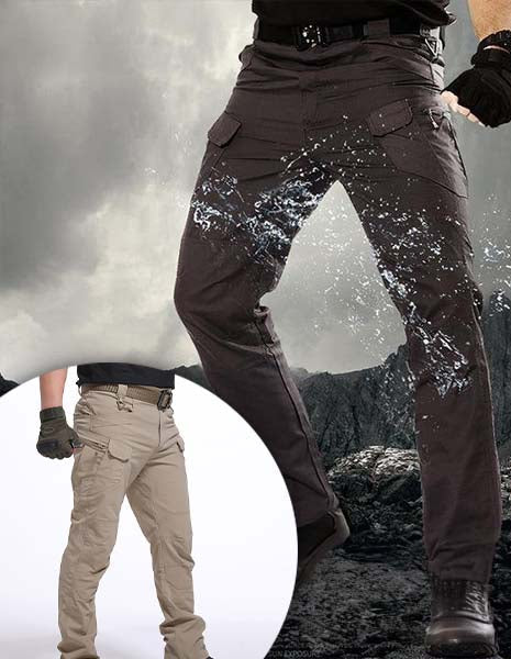 Pantalon cargo tactique extensible pour homme avec poches utilitaires