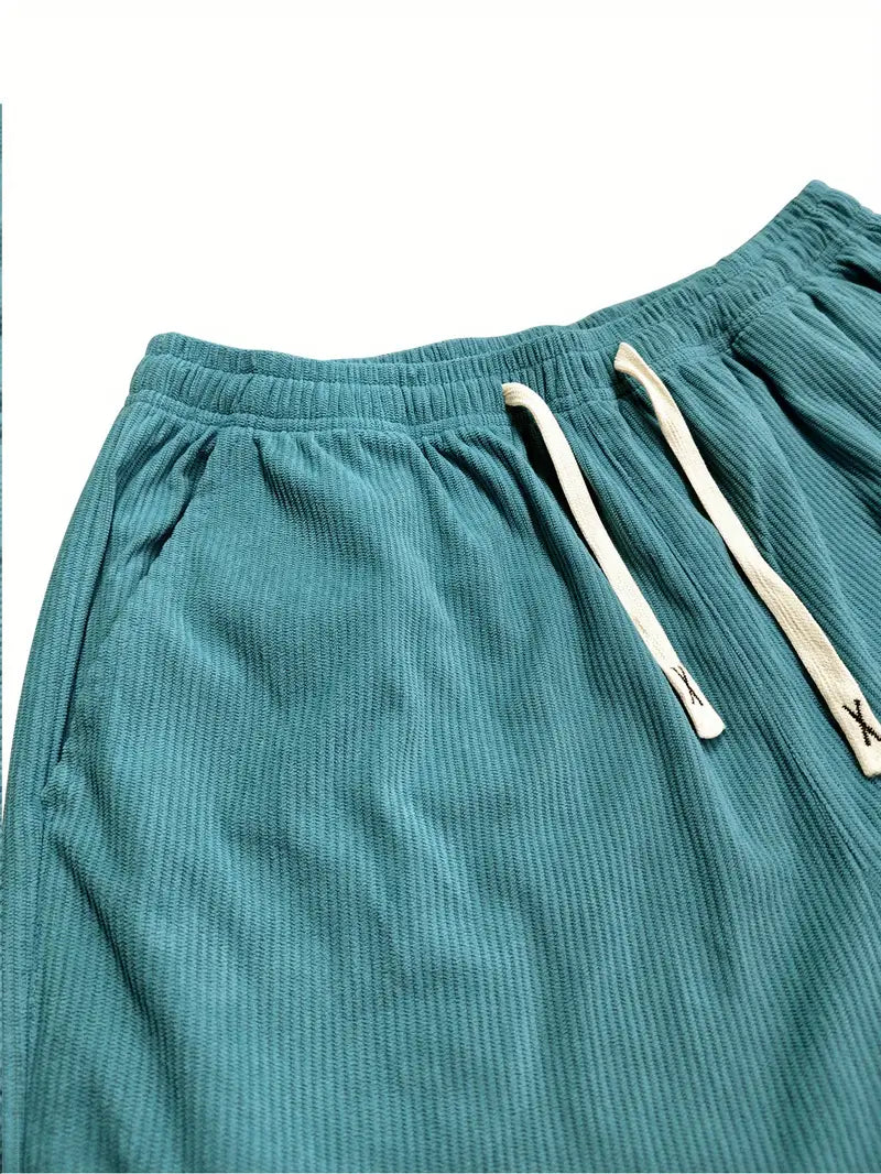 Pantalon large en velours côtelé côtelé pour femme