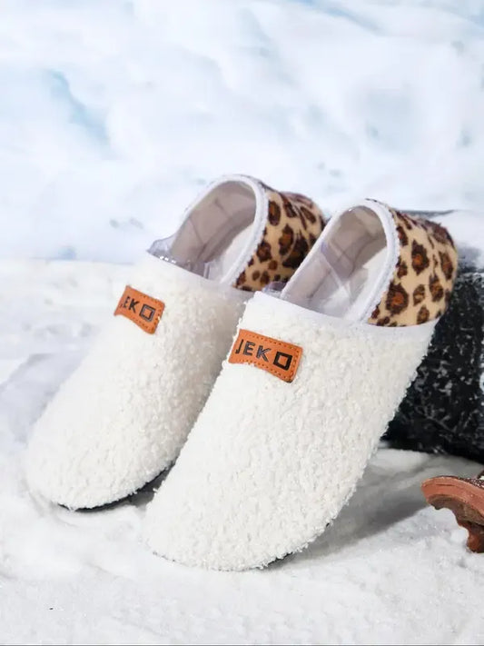 Pantoufles d'intérieur confortables en coton chaud pour femmes