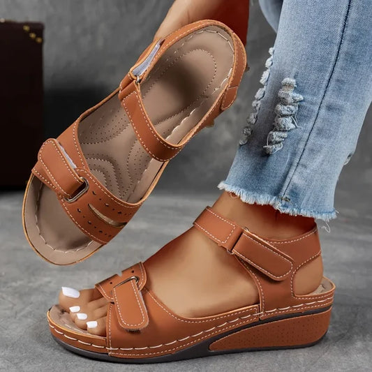 Sandales Compensées de Maintien pour Femme