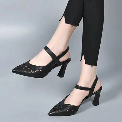 Escarpins confortables pour femmes, aspect cuir souple, avec soutien de la voûte plantaire