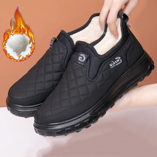 Chaussures d'hiver résistantes à l’eau pour hommes – Chaudes, antidérapantes et avec soutien confortable