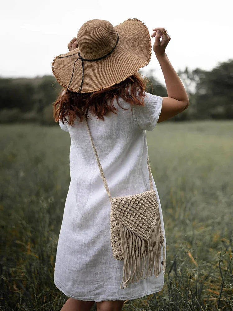 Robe d'été Elowyn en lin mélangé pour femme