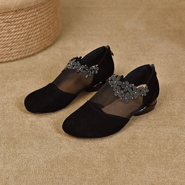 Chaussures compensées à plateforme en maille respirante pour femmes