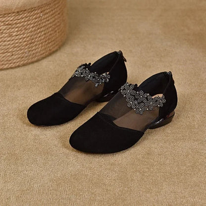 Chaussures compensées à plateforme en maille respirante pour femmes