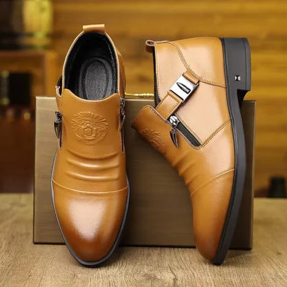 Chaussures classiques à fermeture éclair pour hommes