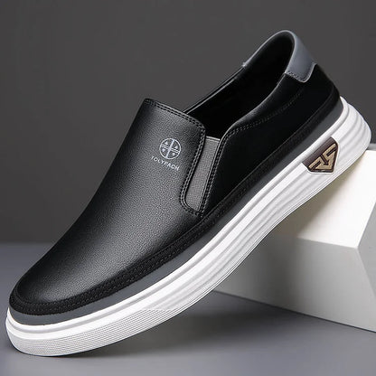 Mocassins pour hommes effet cuir italien