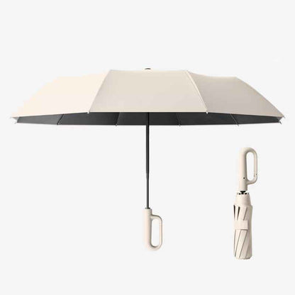 Parapluie de voyage automatique coupe-vent à boucle annulaire
