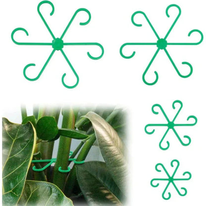 Ensemble de 4 anneaux de support réglables pour plantes de jardin et d'intérieur