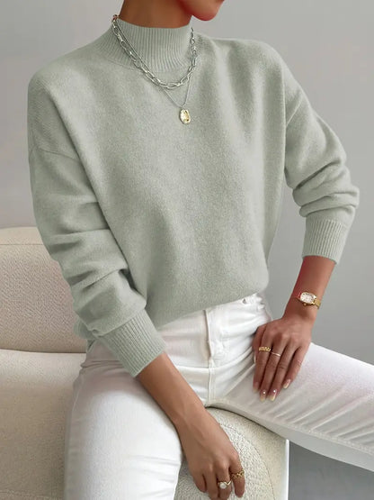 Pull à col roulé confortable pour femme