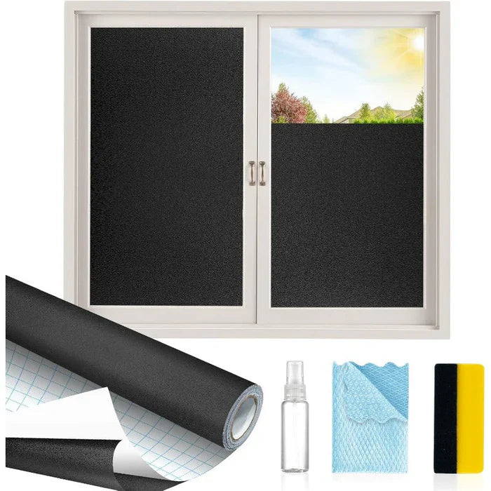 Film réfléchissant unidirectionnel pour vitres avec kit d'installation à faire soi-même