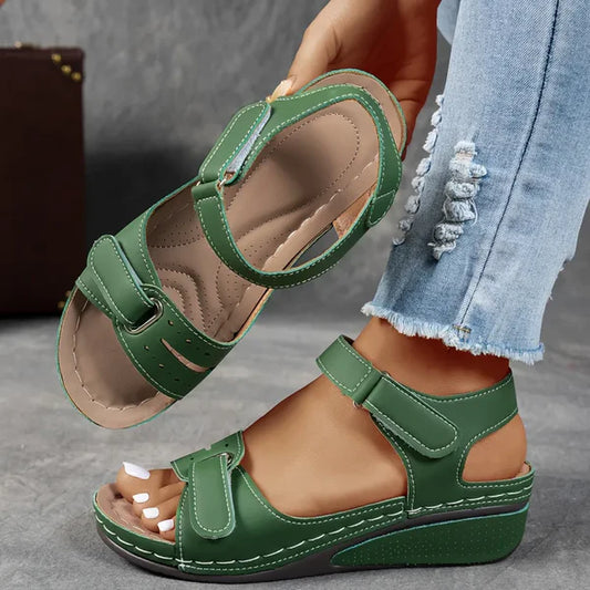 Sandales Compensées de Maintien pour Femme