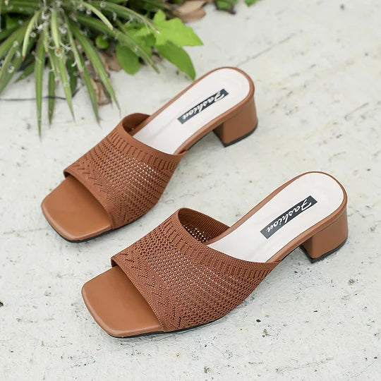 Sandales confortables à talon bloc pour femmes