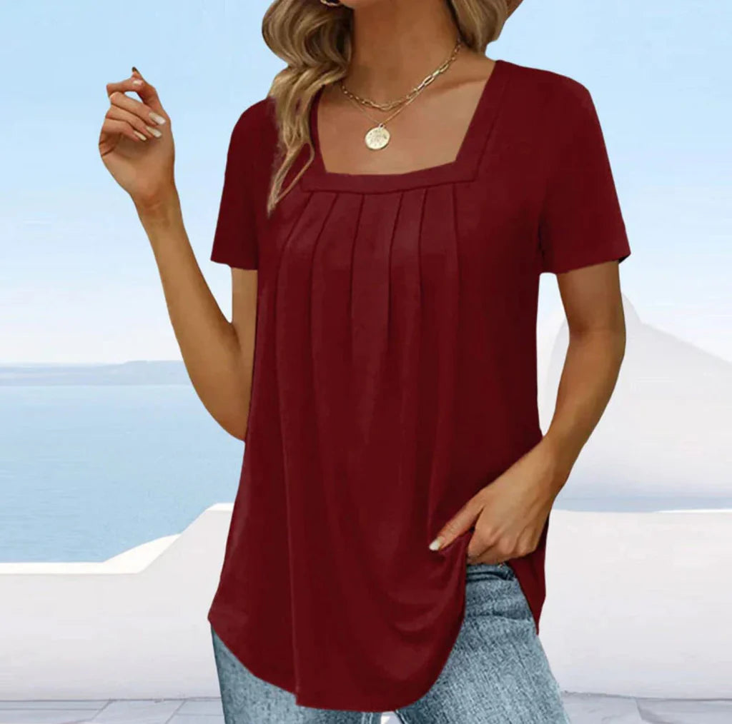 CHEMISE PLISSÉE POUR FEMME