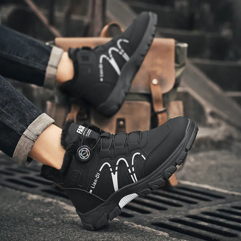 Chaussures de travail d'hiver résistantes à l’eau pour hommes