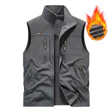 Veste sans manches utilitaire oversize pour homme, à poches multiples