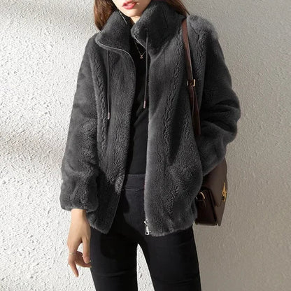 🔥Manteau rembourré Veste polaire double face à col montant